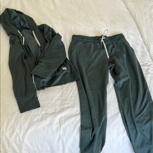 Green Hoodie and Sweatpants Set